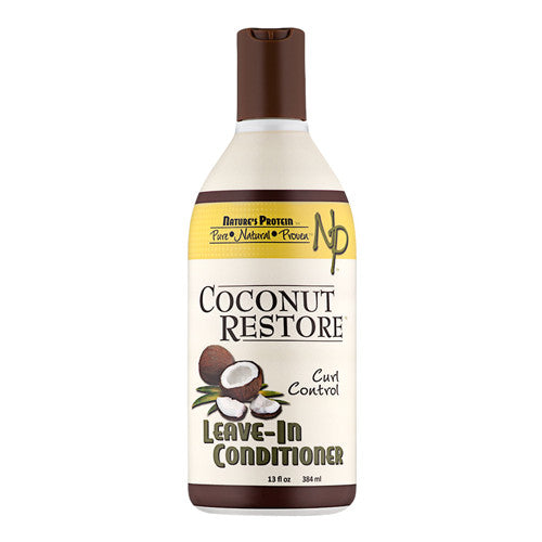 Natures Protein Coconut Restore Curl Control Leave In Hair Conditioner, 13 Oz